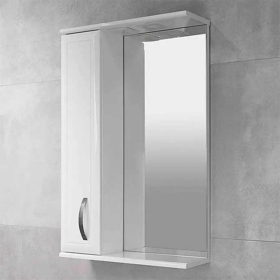 Шкаф с зеркалом Bayro Allure 550x750 Left (White)