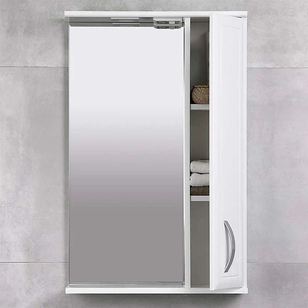 Dulap cu oglinda Bayro Allure 550x750 Right (White)