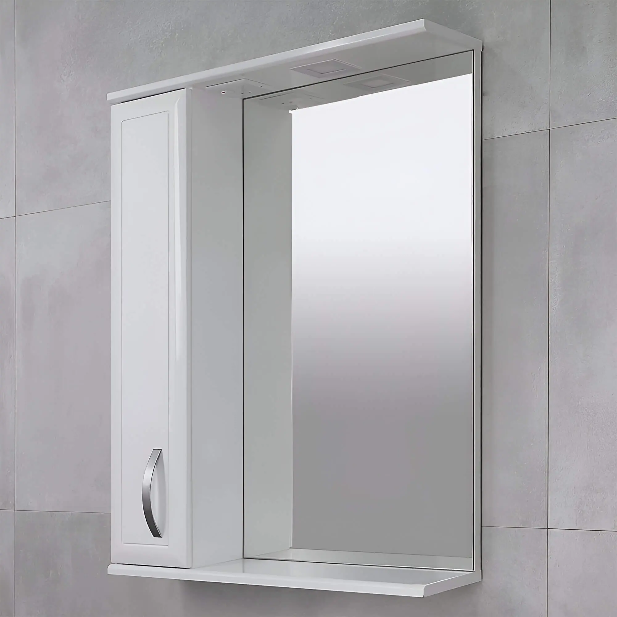 Dulap cu oglinda Bayro Allure 600x750 Left (White)