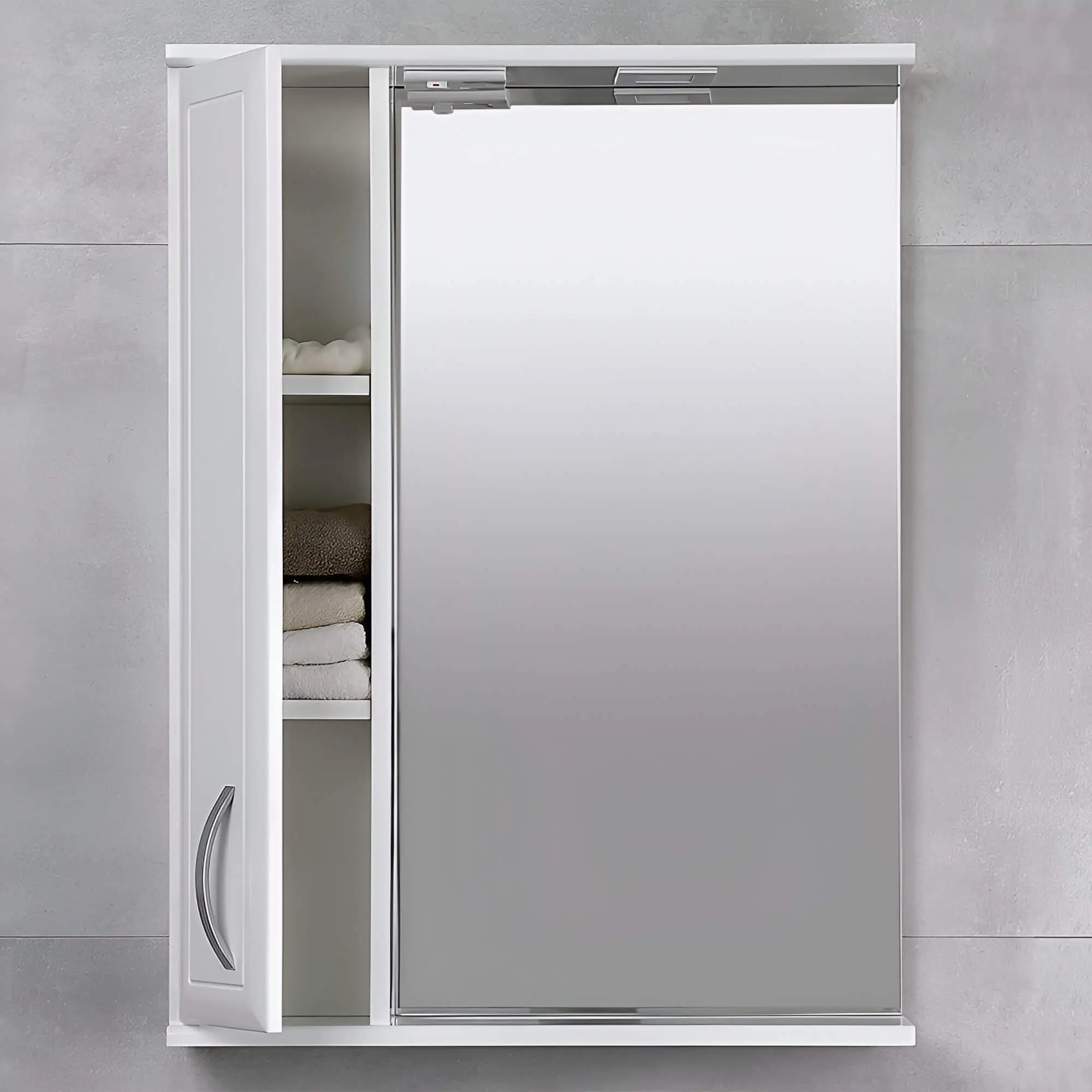 Dulap cu oglinda Bayro Allure 600x750 Left (White)