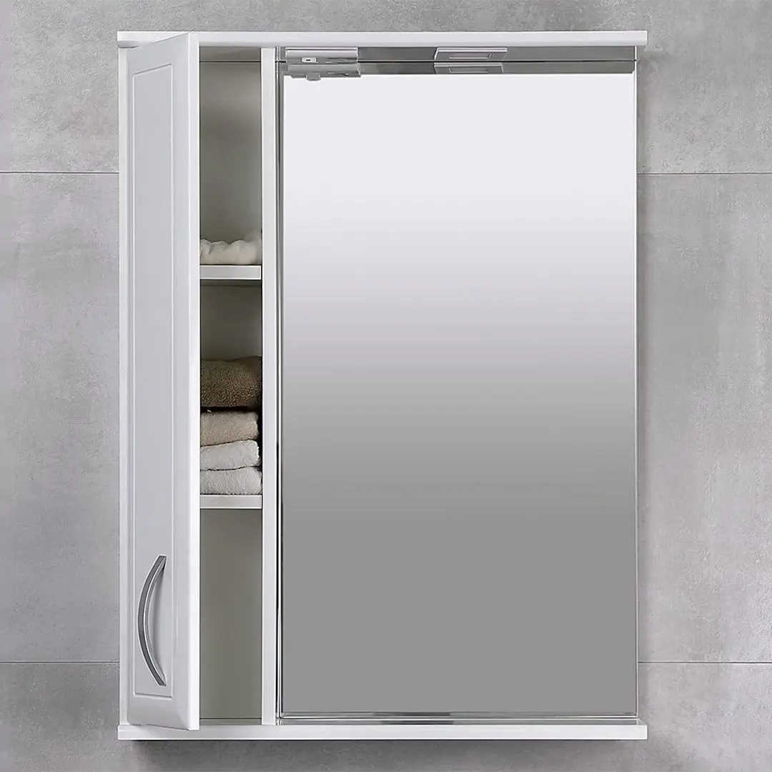 Dulap cu oglinda Bayro Allure 600x750 Left (White) - 4