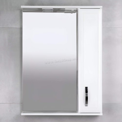 Dulap cu oglinda Bayro Allure 600x750 Right (White)