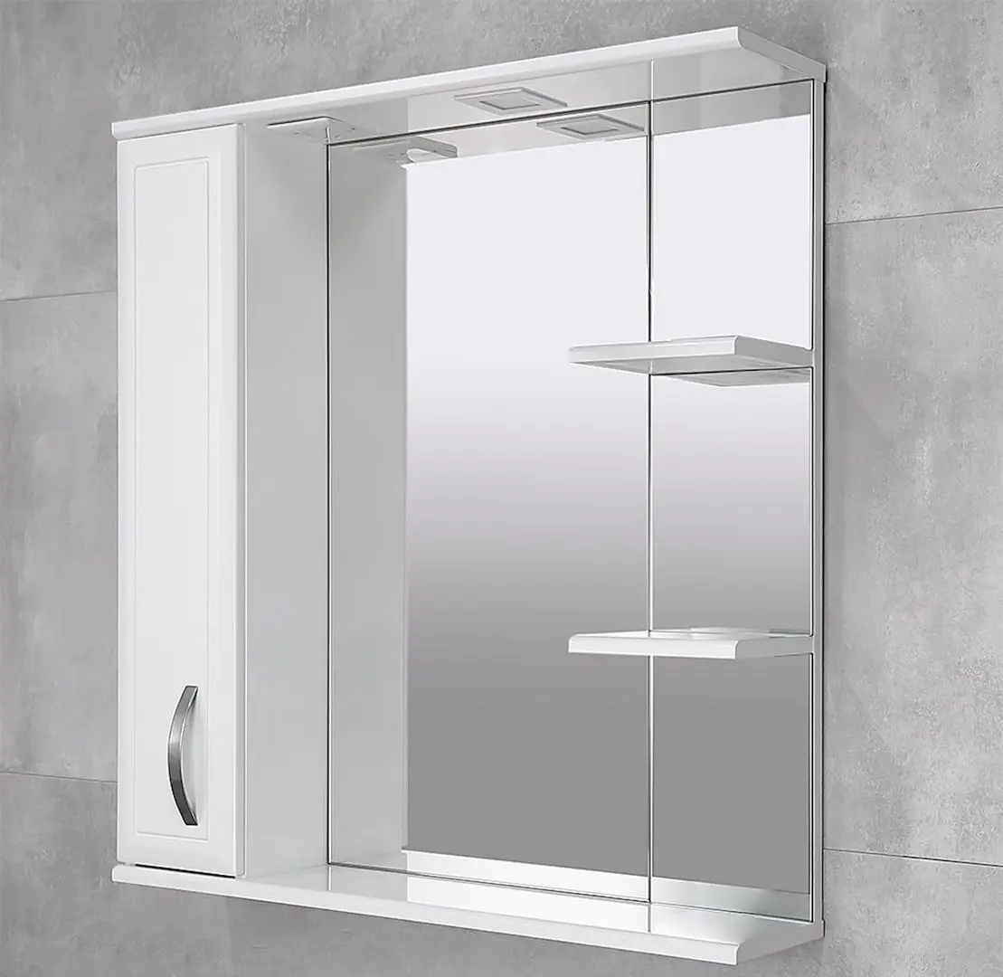 Dulap cu oglinda Bayro Allure 800x750 Left (White) - 2