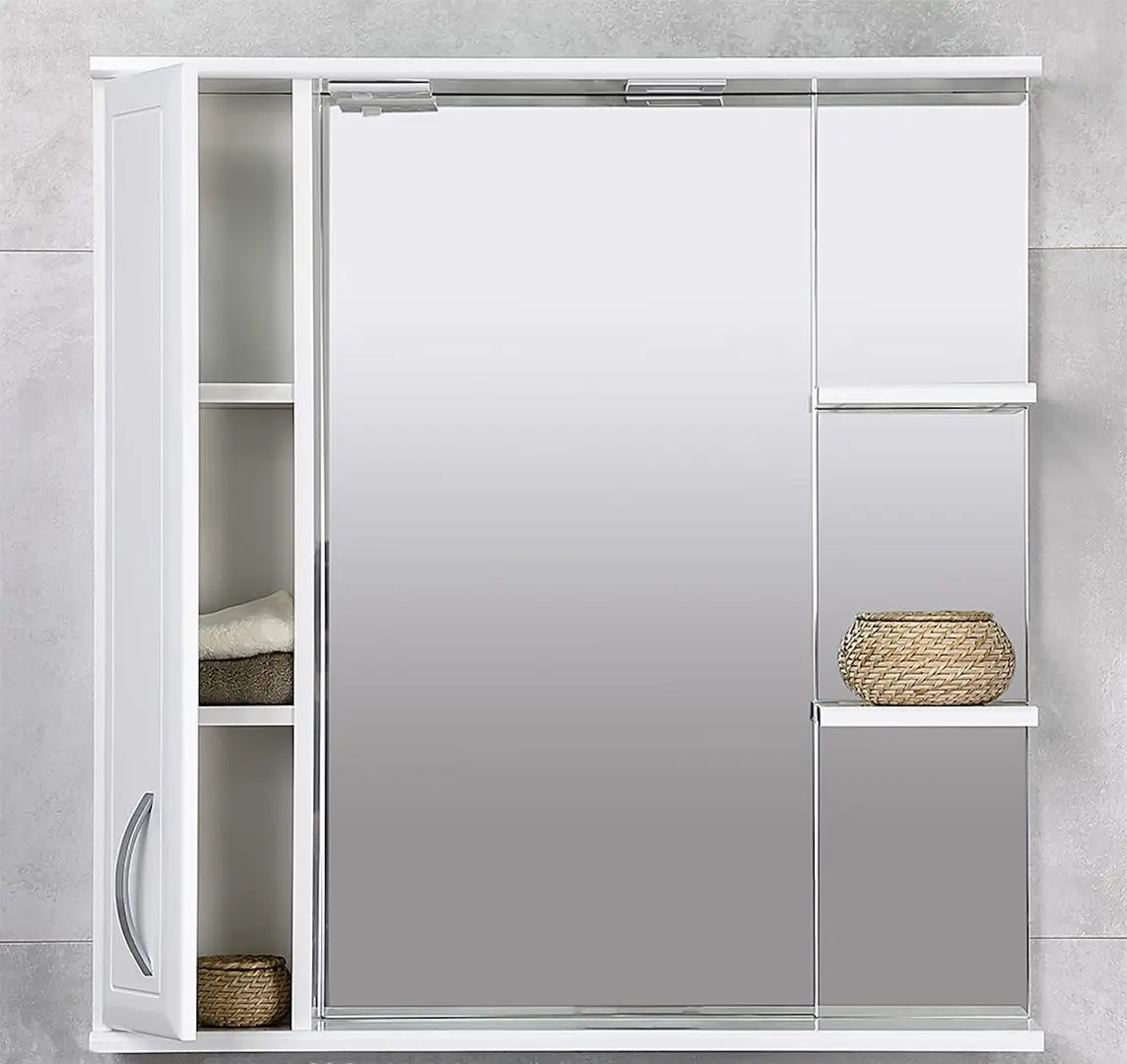 Dulap cu oglinda Bayro Allure 800x750 Left (White) - 4