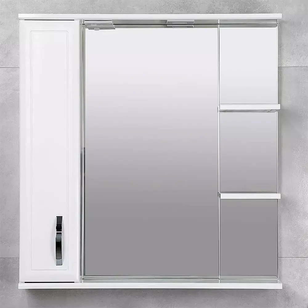 Шкаф с зеркалом Bayro Allure 800x750 Left (White)