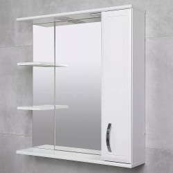 Dulap cu oglinda Bayro Allure 800x750 Right (White) Thumb