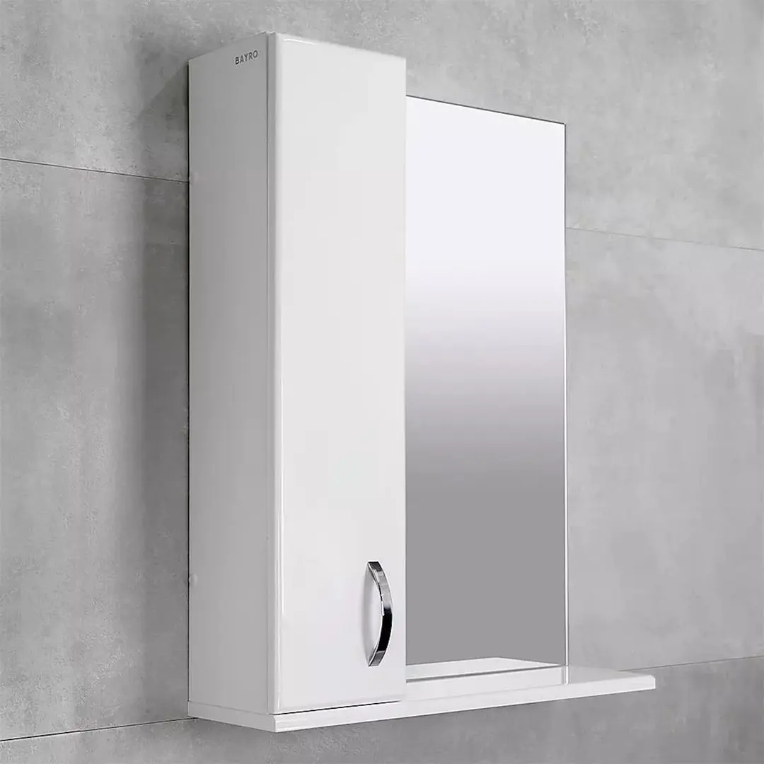 Dulap cu oglinda Bayro Bris 600x750 Left (White) - 3