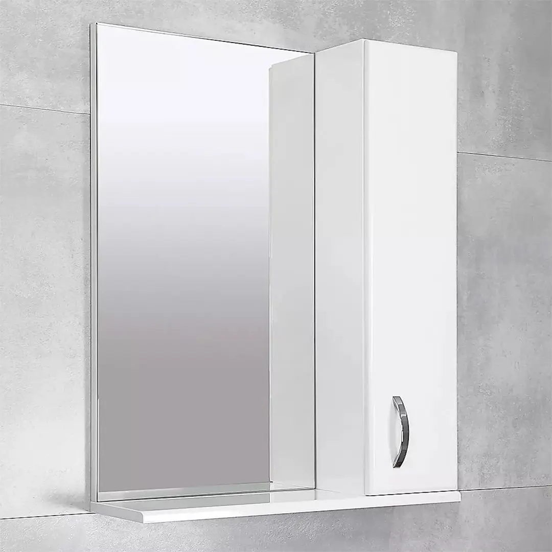 Dulap cu oglinda Bayro Bris 600x750 Right (White) - 3