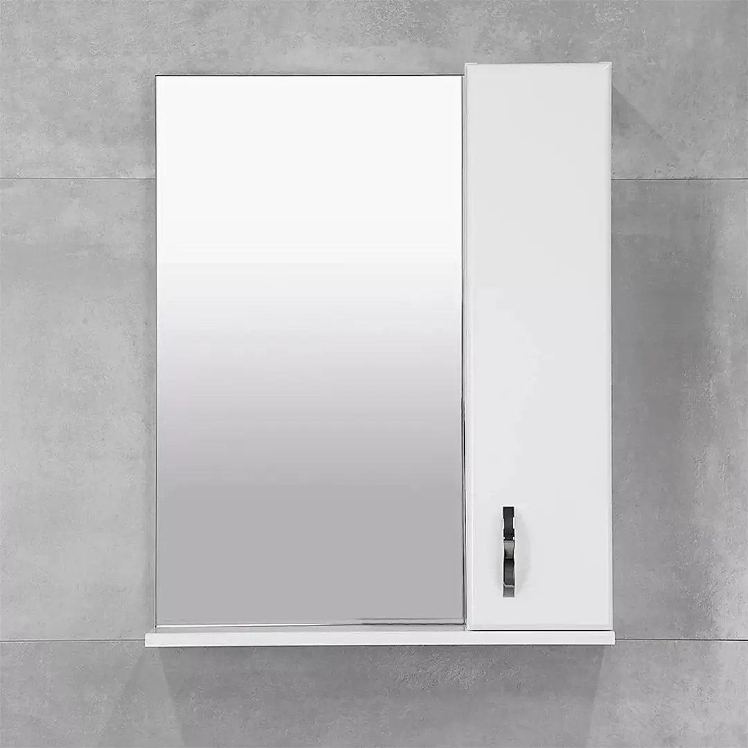 Dulap cu oglinda Bayro Bris 600x750 Right (White)