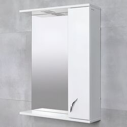 Шкаф с зеркалом Bayro Dalas 650x750 (White) Thumb