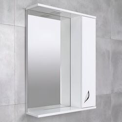 Шкаф с зеркалом Bayro Dalas 650x750 (White) Thumb