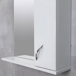 Шкаф с зеркалом Bayro Dalas 650x750 (White) Thumb