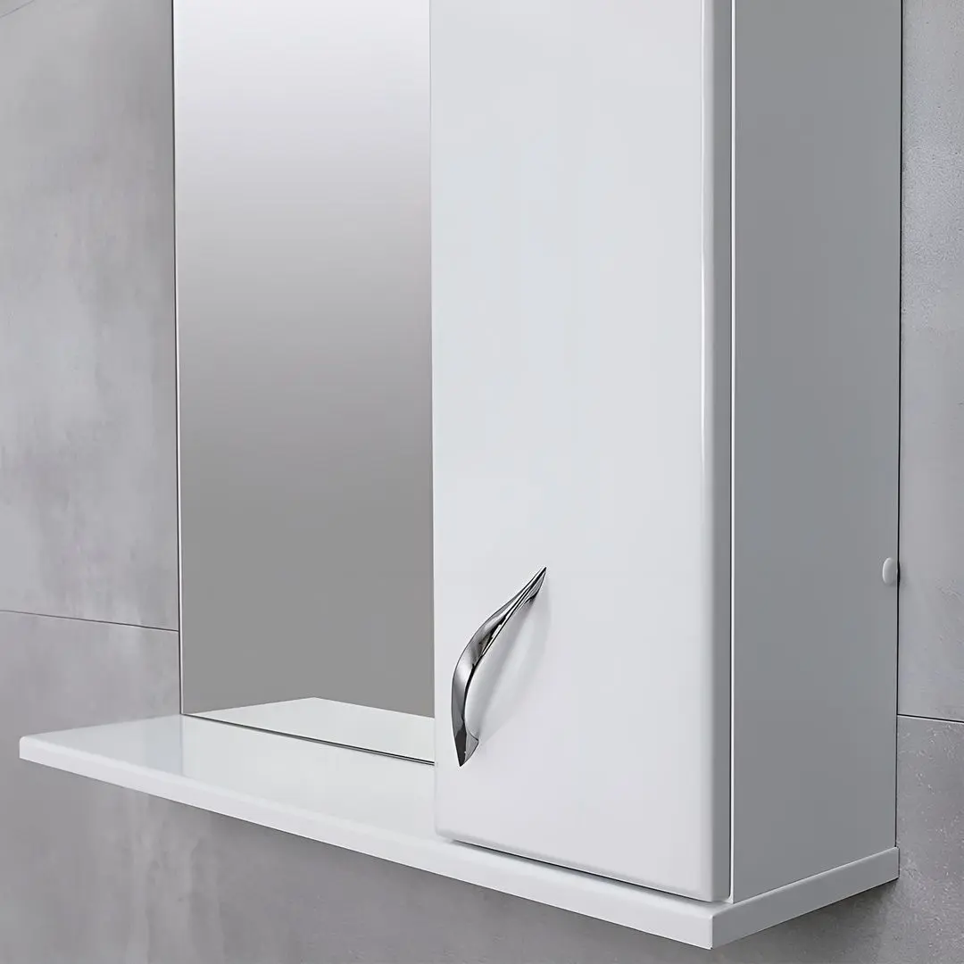 Шкаф с зеркалом Bayro Dalas 650x750 (White) - 5