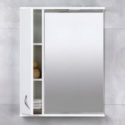 Шкаф с зеркалом Bayro Dalas 650x750 (White) Thumb