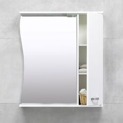 Шкаф с зеркалом Bayro Demo 750x750 (White) Thumb