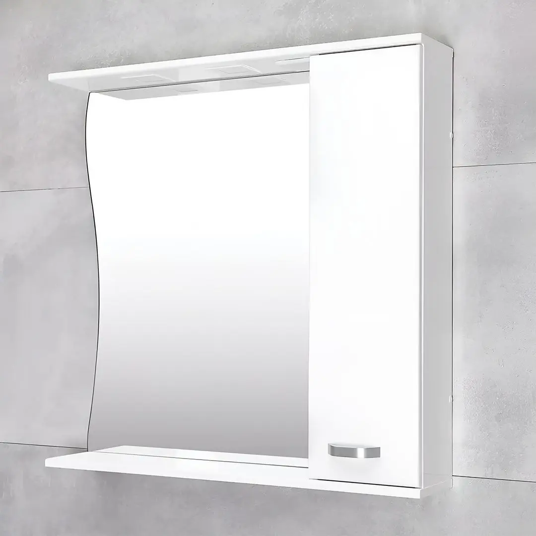 Шкаф с зеркалом Bayro Demo 860x750 (White) - 2