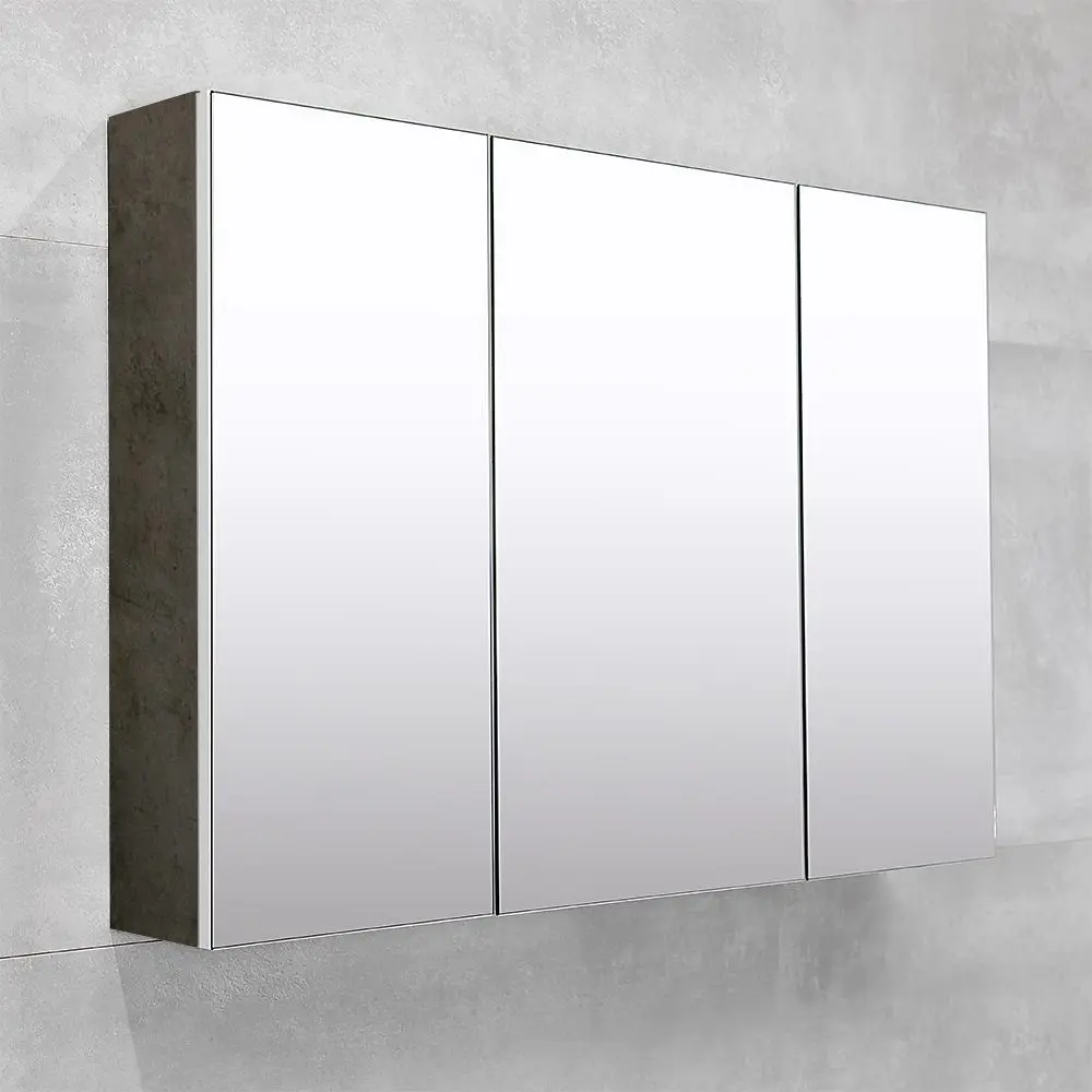 Шкаф с зеркалом Bayro Dorado 1000x700 (Concrete Chicago Dark) - 2