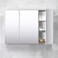 Шкаф с зеркалом Bayro Dorado 1000x700 (Concrete Chicago Dark) Thumb