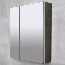 Dulap cu oglinda Bayro Dorado 600x700 (Concrete Chicago Dark) Thumb