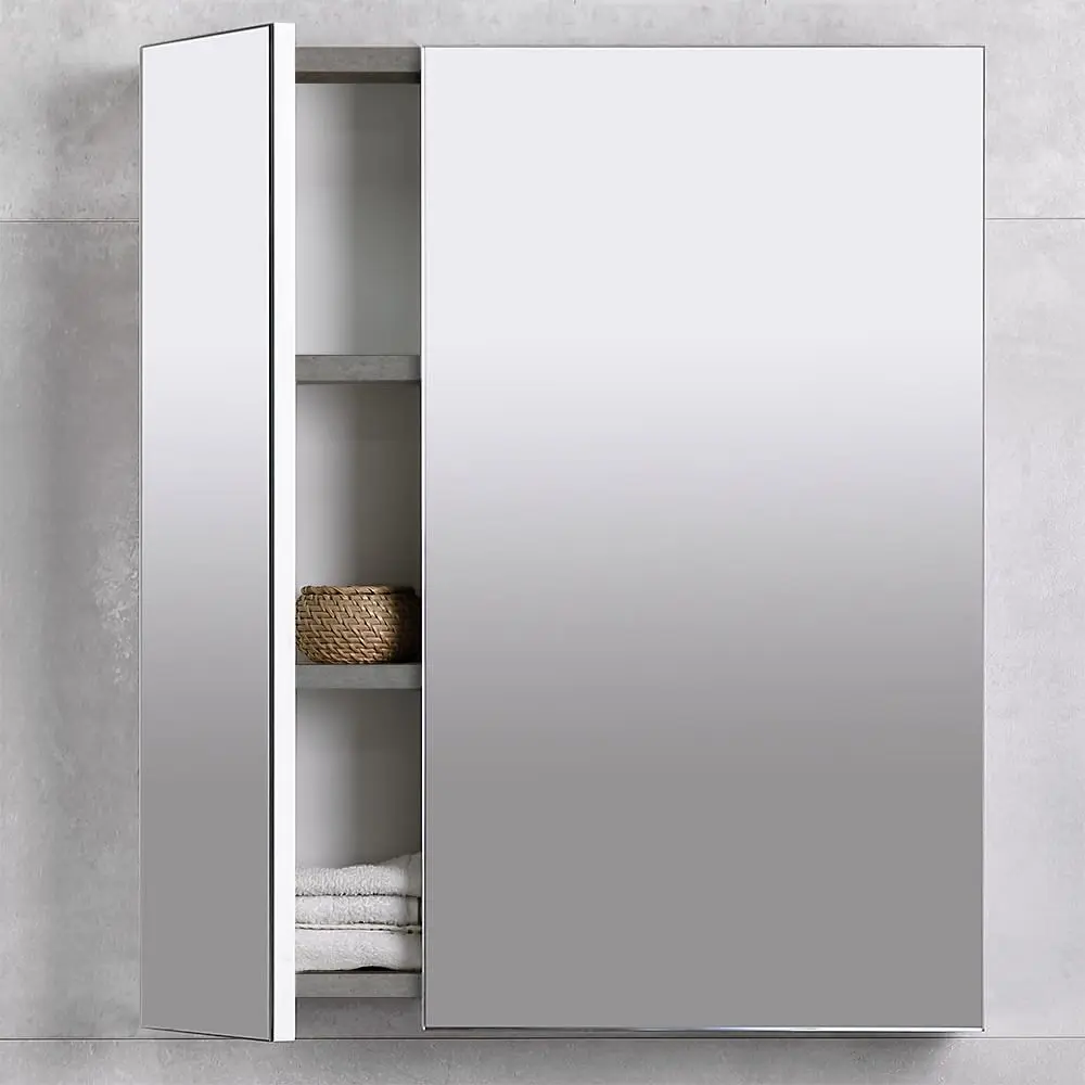 Dulap cu oglinda Bayro Dorado 600x700 (Concrete Chicago Dark)