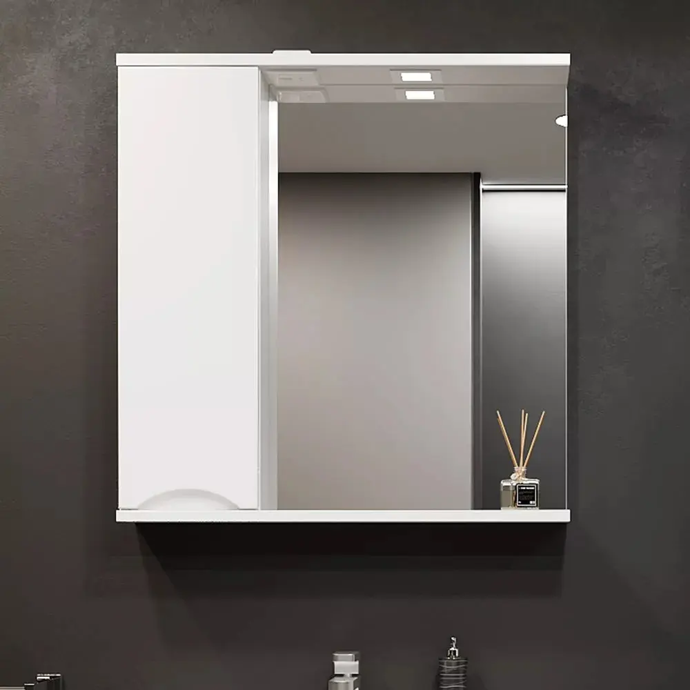 Dulap cu oglinda Bayro Elara 650x750 Left (White)