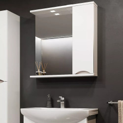 Dulap cu oglinda Bayro Elara 650x750 Right (White) Thumb