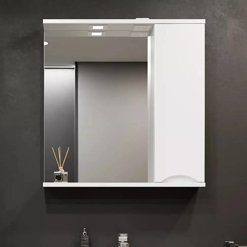 Dulap cu oglinda Bayro Elara 650x750 Right (White)