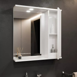 Dulap cu oglinda Bayro Elara 750x750 Right (White) Thumb