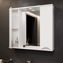 Dulap cu oglinda Bayro Elara Duo 860x750 (White) Thumb