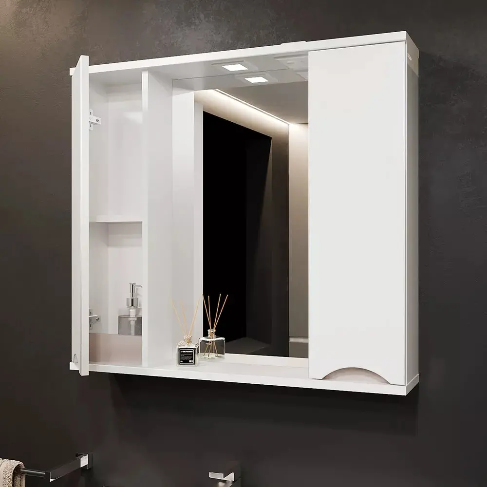 Dulap cu oglinda Bayro Elara Duo 860x750 (White)