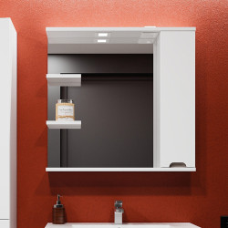 Dulap cu oglinda Bayro Etna 1000x750 Right (White Matte) Thumb