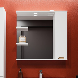 Dulap cu oglinda Bayro Etna 1000x750 Right (White Matte) Thumb