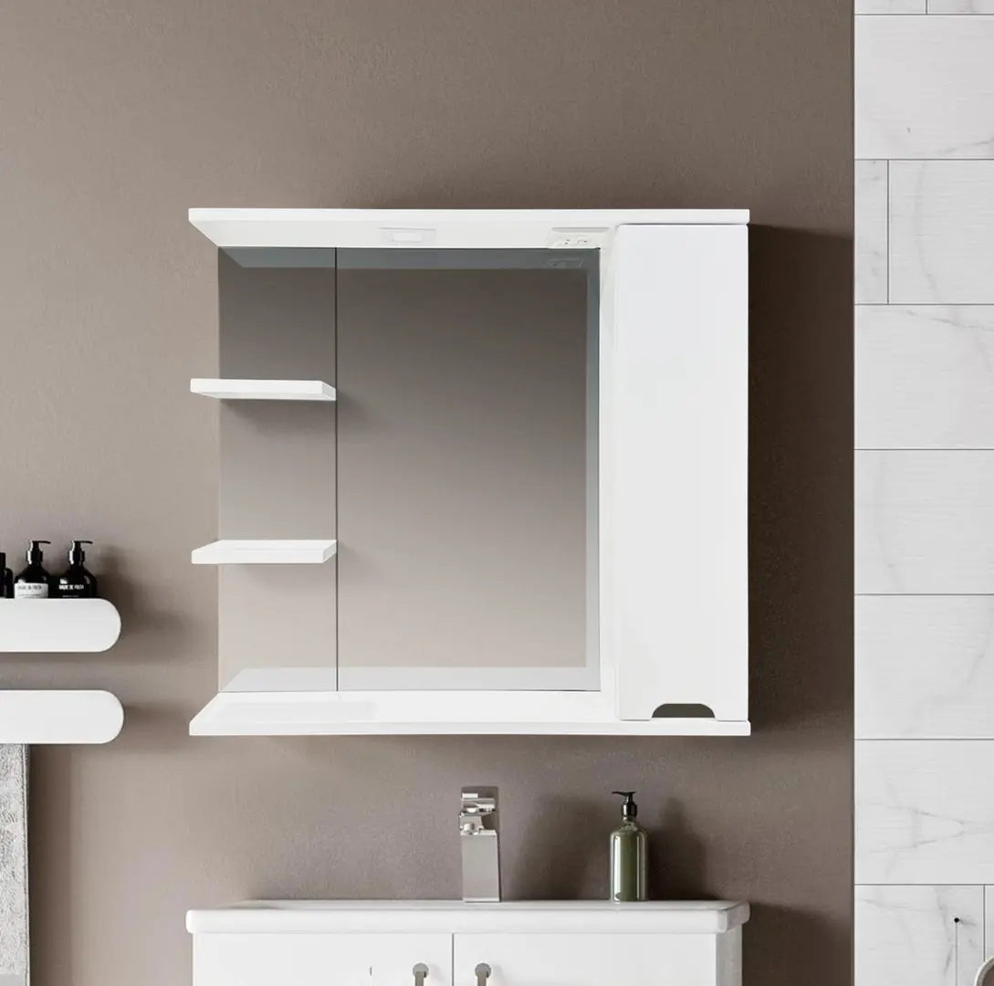 Шкаф с зеркалом Bayro Etna 800x750 Right