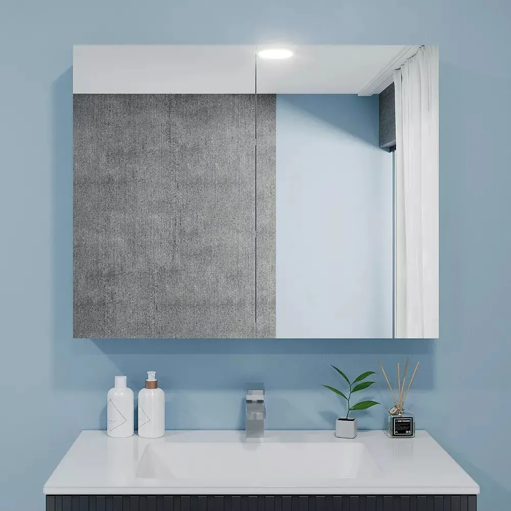 Dulap cu oglinda Bayro Optima 1000x700 (White)