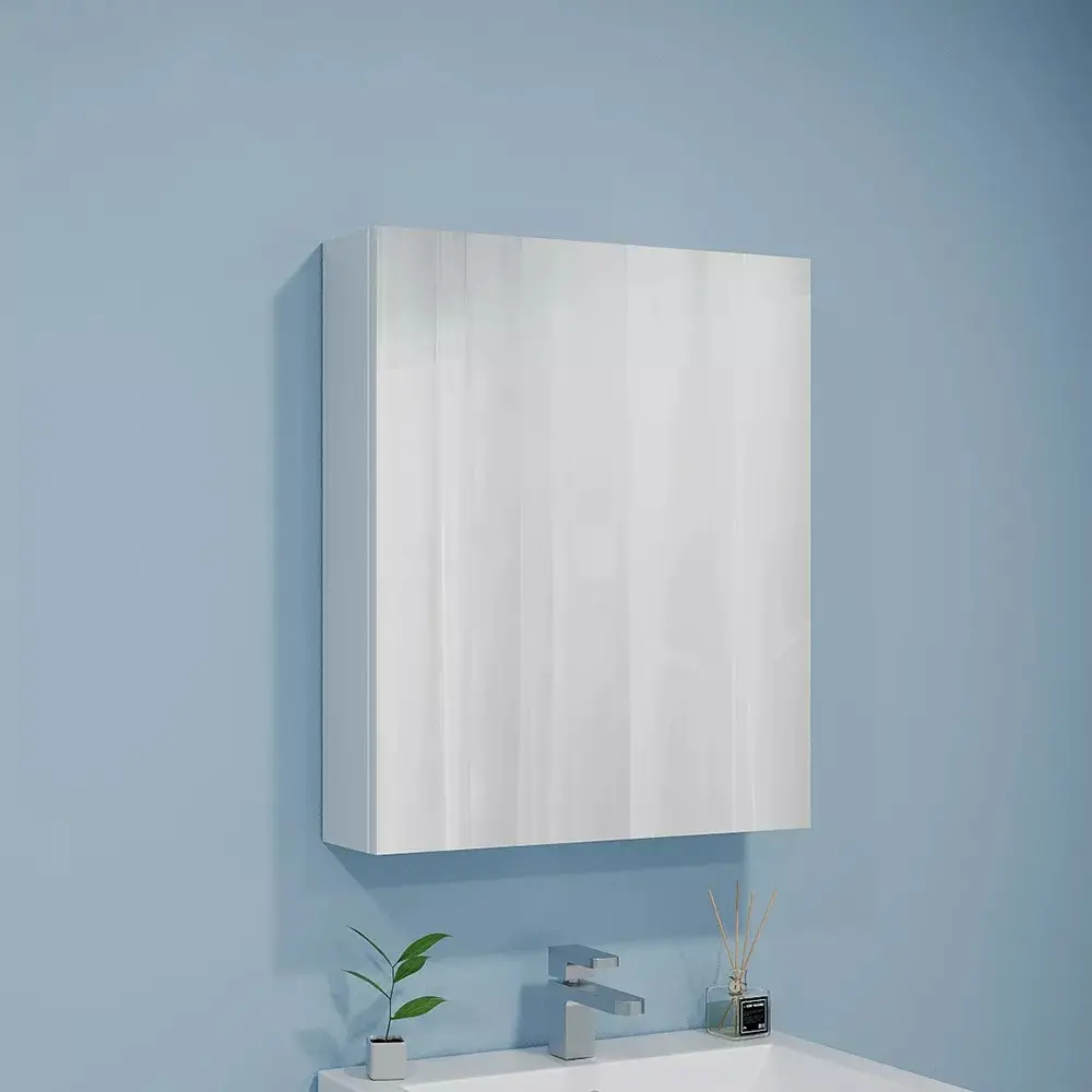 Шкаф с зеркалом Bayro Optima 500x700 (White)