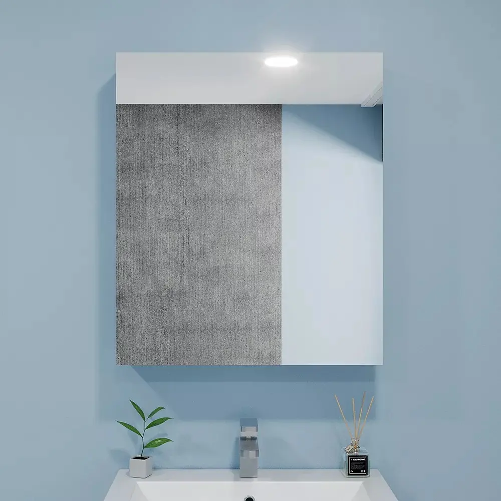 Dulap cu oglinda Bayro Optima 600x700 (White)