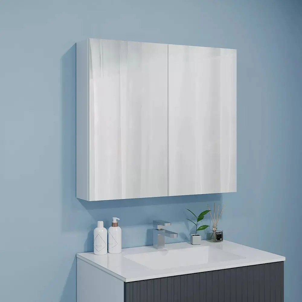 Шкаф с зеркалом Bayro Optima 700x700 (White)