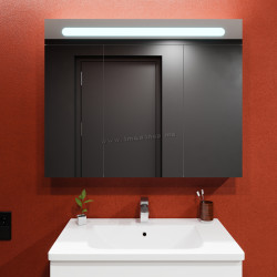 Dulap cu oglinda Bayro Portis LED 1000x800 (White)