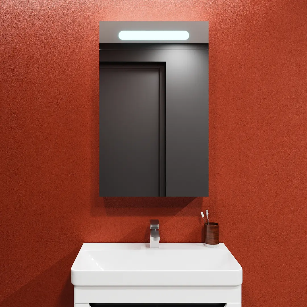 Dulap cu oglinda Bayro Portis LED 500x800 (White)