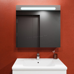 Dulap cu oglinda Bayro Portis LED 900x800 (White)