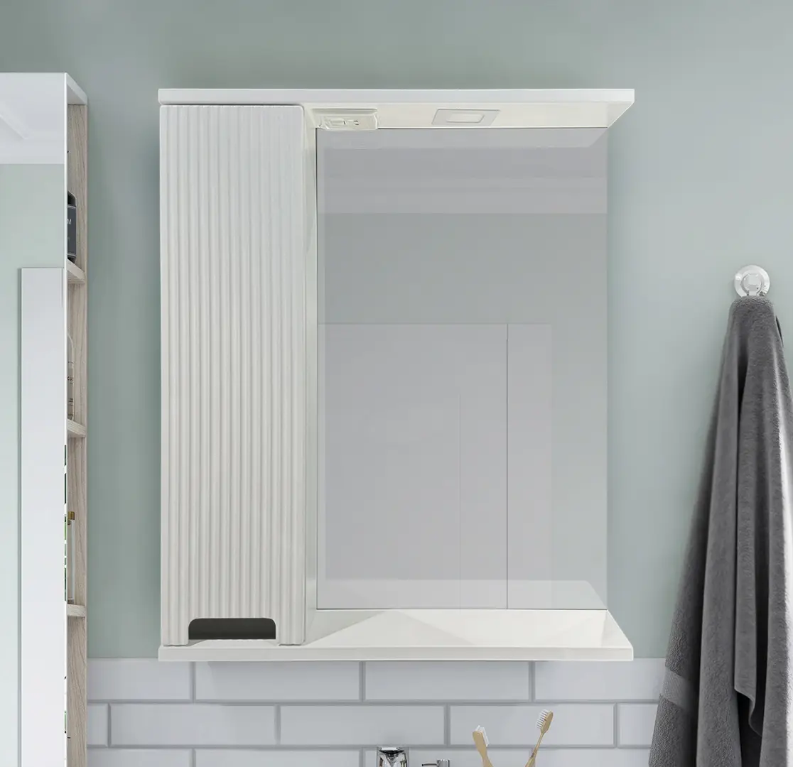 Dulap cu oglinda Bayro Positano 600x750 Left