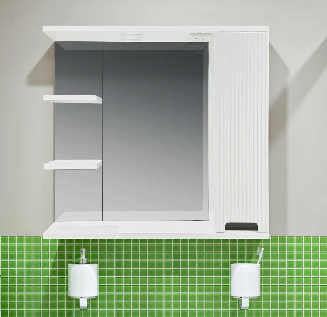 Dulap cu oglinda Bayro Positano 800x750 Right