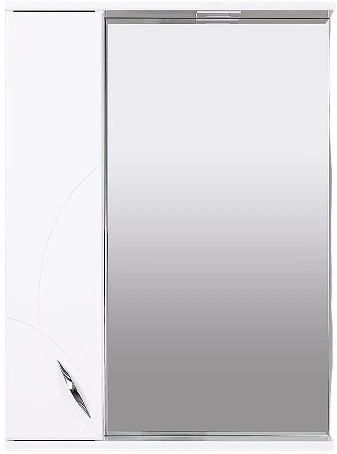 Dulap cu oglinda Bayro Premium 650x750 Left (White)