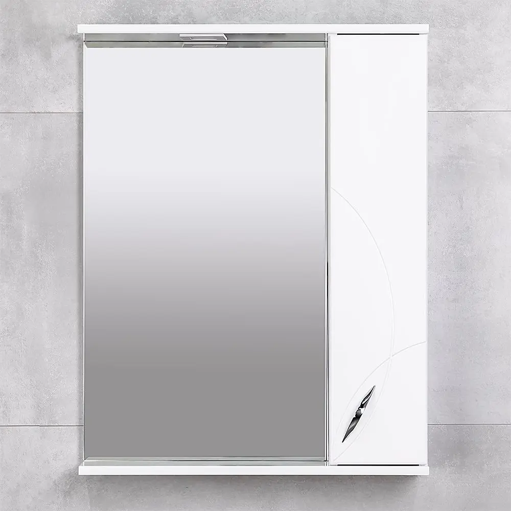 Dulap cu oglinda Bayro Premium 650x750 Right (White) - 2