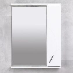 Шкаф с зеркалом Bayro Premium 750x750 Right (White) Thumb