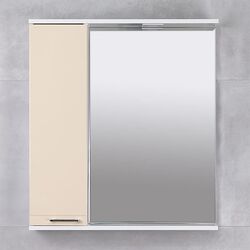 Dulap cu oglinda Bayro Rivera 750x750 Left (Beige)