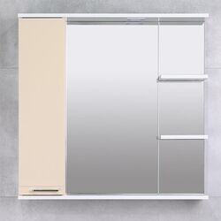Dulap cu oglinda Bayro Rivera 860x750 Left (Beige)