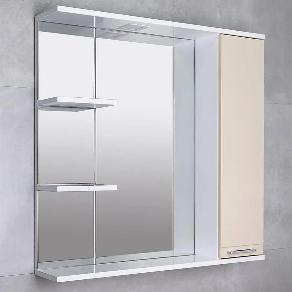 Dulap cu oglinda Bayro Rivera 860x750 Right (Beige) - 3