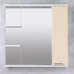 Dulap cu oglinda Bayro Rivera 860x750 Right (Beige)