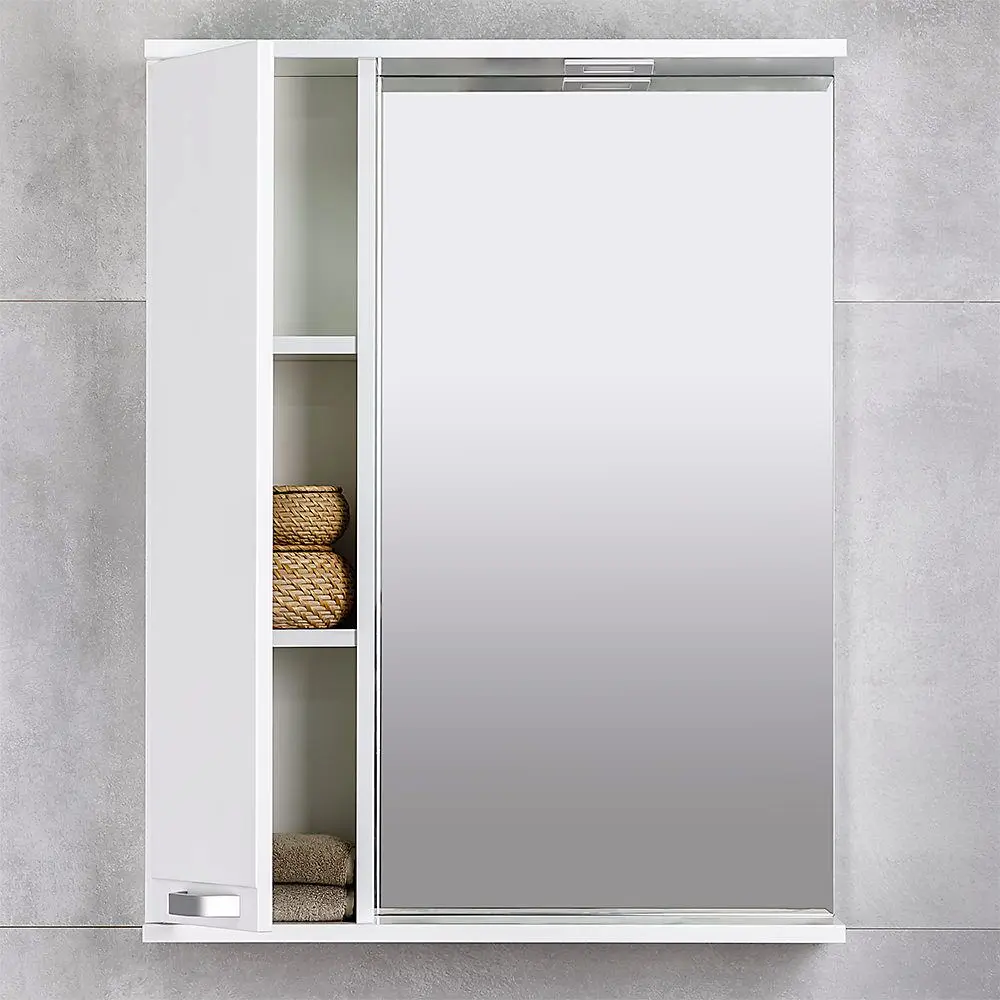 Шкаф с зеркалом Bayro Rivera Pro 650x750 (White) - 4